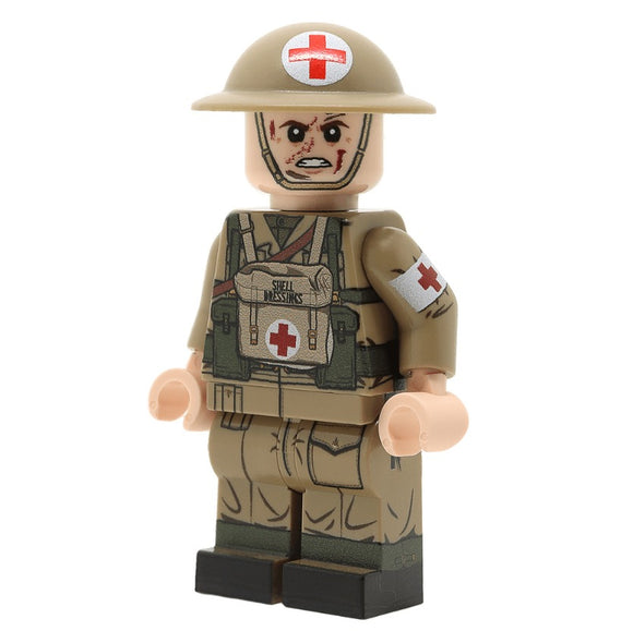 WW2 British Medic Minifigure -United Bricks