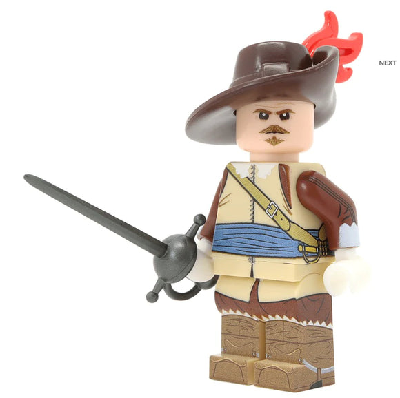English Civil War Officer Minifigure - United Bricks