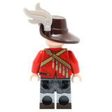 English Civil War Musketeer (Red) Minifigure - United Bricks