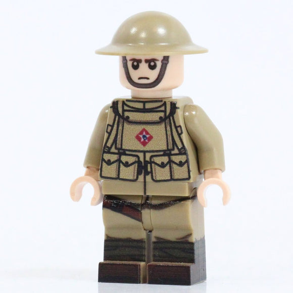 WW1 American Soldier Minifigure - Brick Tactical