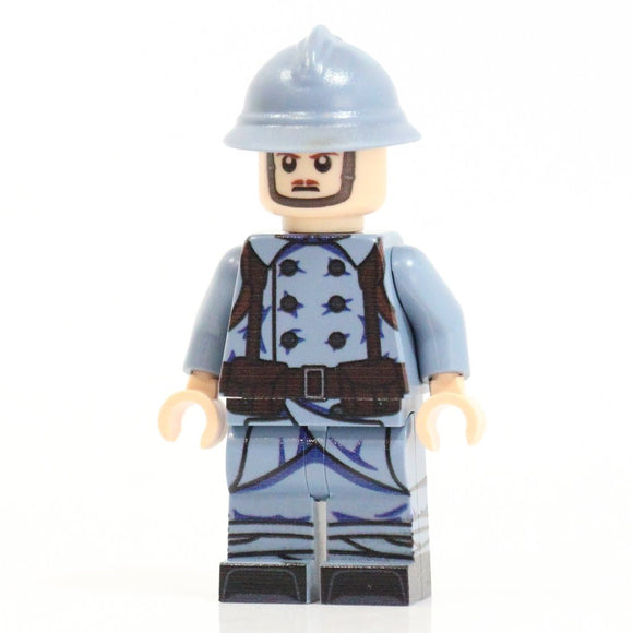 WW1 French Soldier Minifigure - Brick Tactical