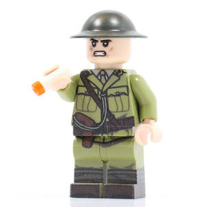 WW1 British General Minifigure - Brick Tactical