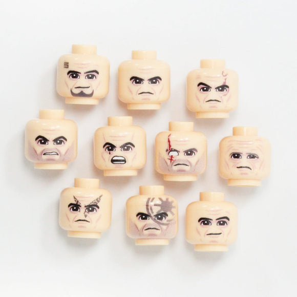 Bricktactical TROOPER HEAD PACK 1 -NEW- 10 Heads printed for Clones!