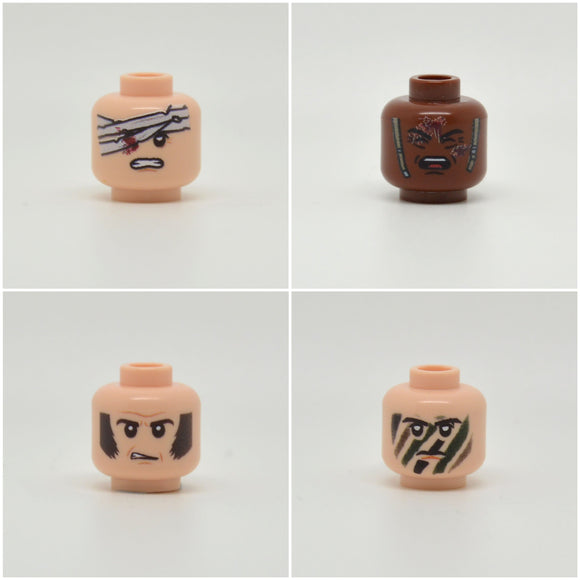 United Bricks Printed Heads for Minifigures